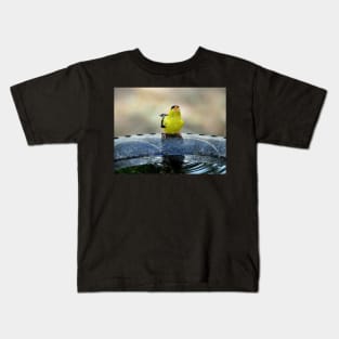 thirsty goldfinch... Kids T-Shirt